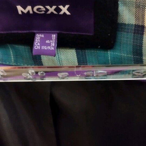 Mexx medium black Montgomery coat with hood like new