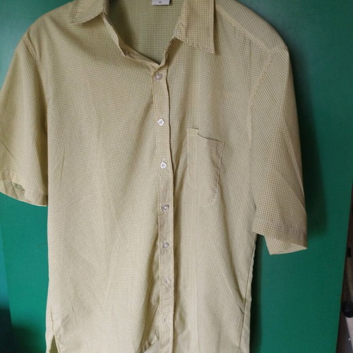 Crane Short Sleeve Shirt like new, size 52, yellow