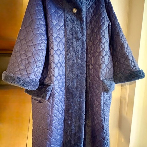 Long purple jacket with hood The Jerkins used