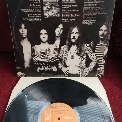 Scorpions In Trance vinyl record used, rock genre