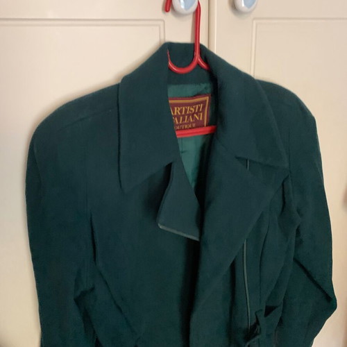 Artisti Italiani mid-length wool jacket with cashmere like new