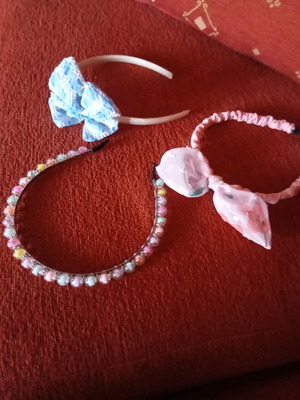 Children's headbands like new, set of 3 pieces