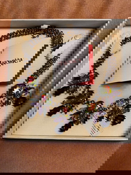 Κολιέ πολύχρωμο Faux Bijoux Majorica