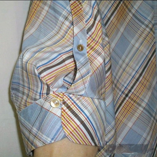 Eterna checked shirt like new, non-iron cotton