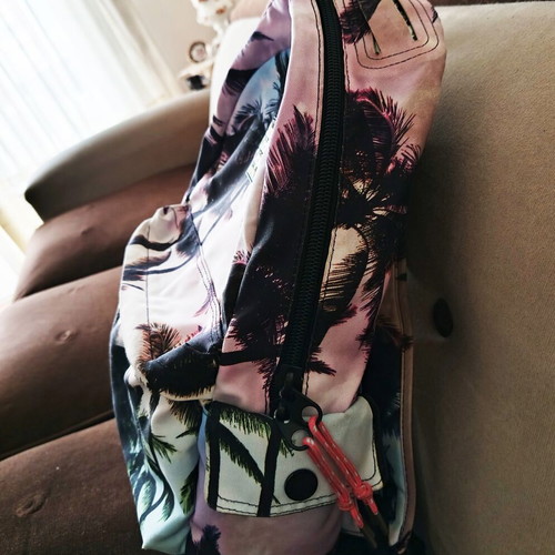 Superdry Outdoor backpack like new, pink and turquoise