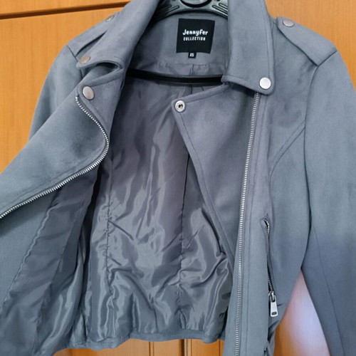 Blue suede jacket size XS like new