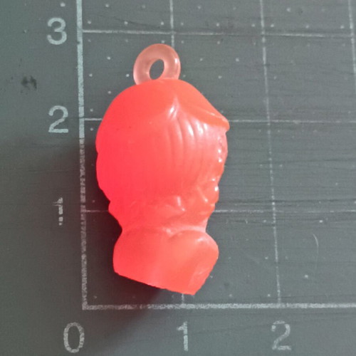 Scubidu (Charmkins) mini plastic figure, vintage pink