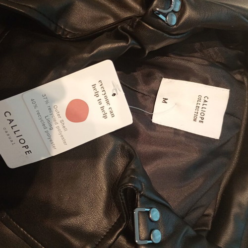 Calliope Collection women's leather jacket new, size M, black