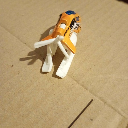 Matchbox Ice Exploration Wing Chiller orange used metal helicopter