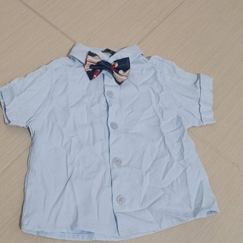 Children's set vest with shirt and bow tie new