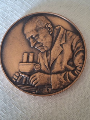 Commemorative copper medal like new, Academy of Athens 1983