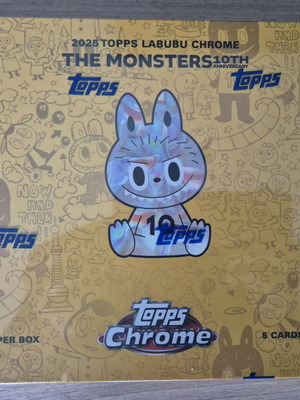 Topps Labubu Chrome 10th Anniversary sealed box