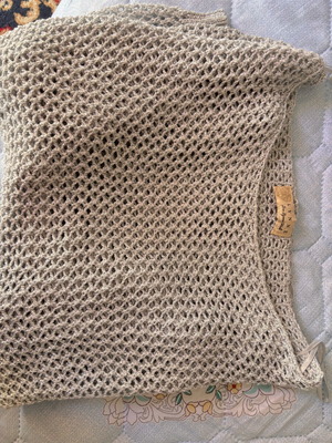 Lynne women's evening blouse like new, grey-silver, size S/M
