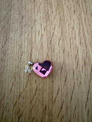Swarovski pink heart pendant like new