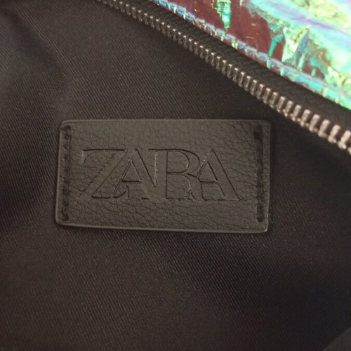 Zara Backpack New, Purple and Turquoise, 3 Compartments