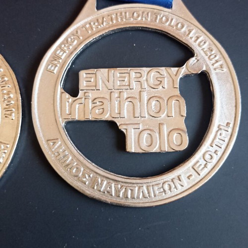 Energy Races Triathlon Medals Set of 3 2017, like new