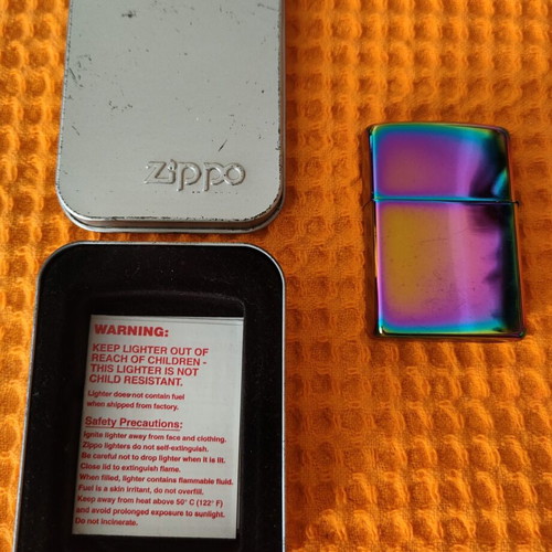 Zippo Classic Spectrum Model 151 lighter like new