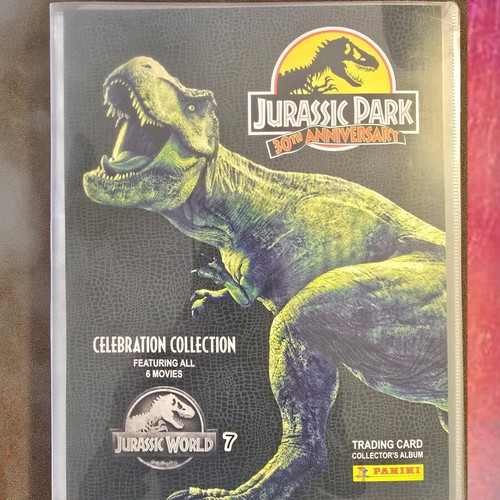 Jurassic Park 30th Anniversary Panini Album new, 92 of 189 cards
