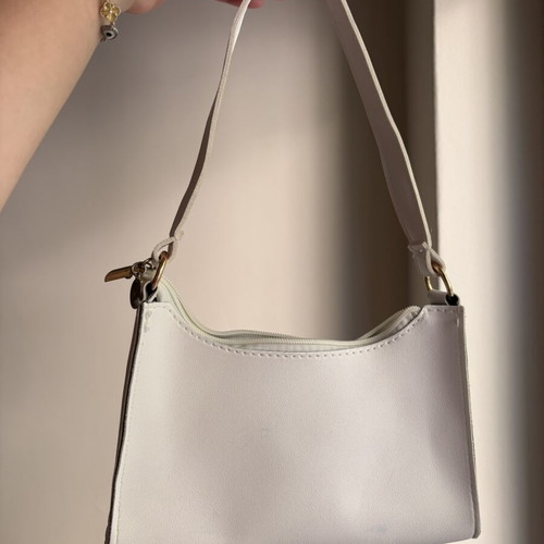Shein white shoulder bag used with small stain