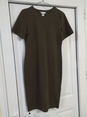 H&M midi dress olive color