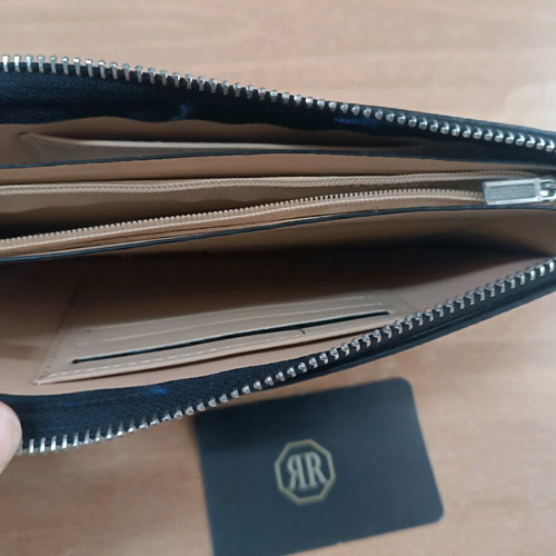 Women's wallet new blue with zipper and strap