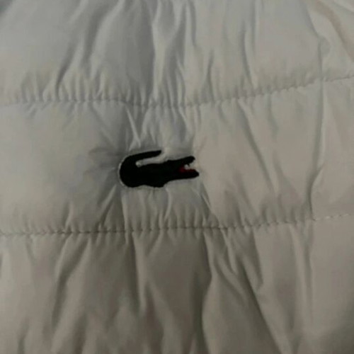 Lacoste vest, white, size M
