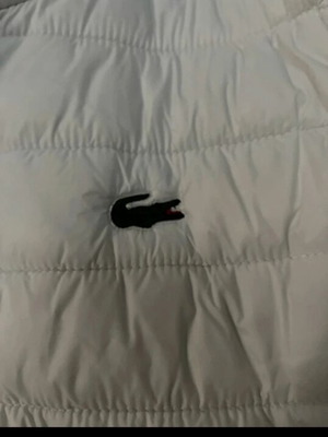Lacoste vest, white, size M