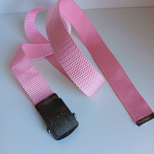 6 Unisex belts with metal buckles, adjustable, multicolor
