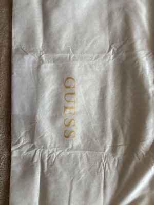 Guess dust bag new, white and beige