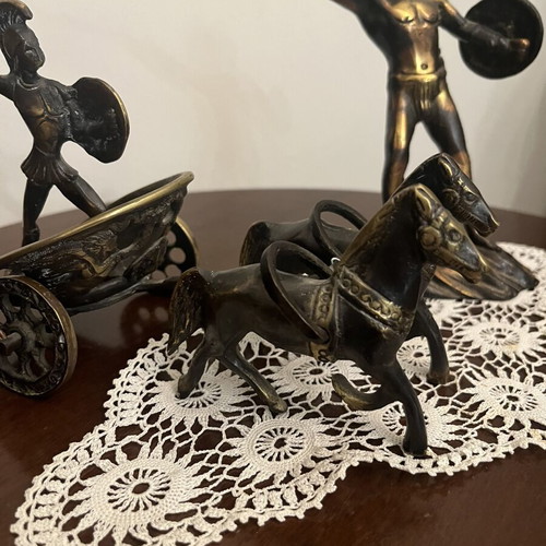 Bronze decorative pieces inspired by ancient Greek mythology like new
