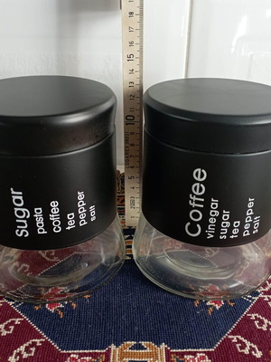 Containers for sugar and coffee new, for anything else you want