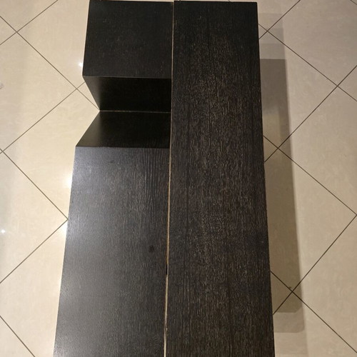 Coffee Tables set of 2 used, dark wenge wood