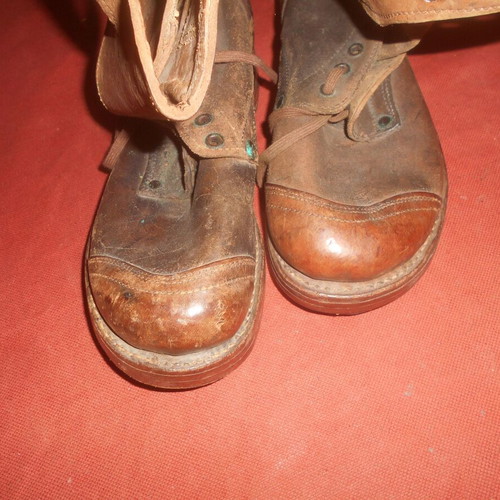 Greek Army Soldier Campaign Boots 1950-1970 used