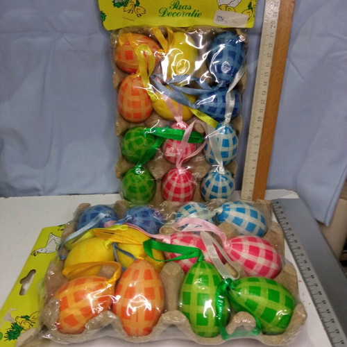 Paper Easter eggs new, pack of 2, 6 centimeters