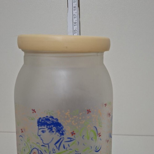 Collectible Storage Jars with Stathopoulos Designs like new, set of 3