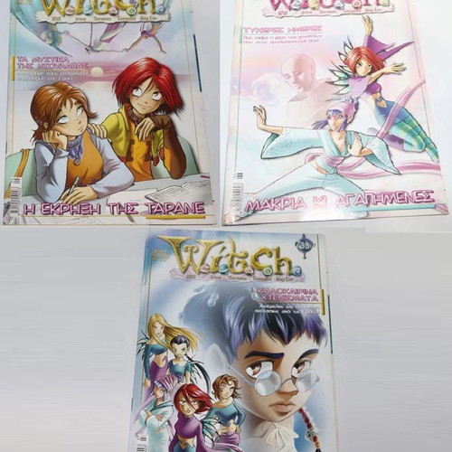 W.I.T.C.H. comic magazines issues 31, 32, 33, Greek