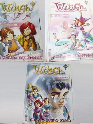 W.I.T.C.H. comic magazines issues 31, 32, 33, Greek
