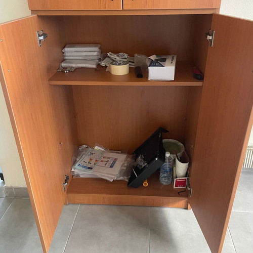 Office bookcases used, melamine material