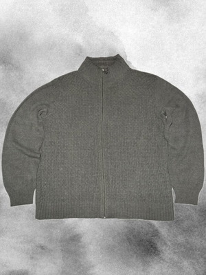 Calvin Klein Gray Zip-Up Sweater with Collar like New