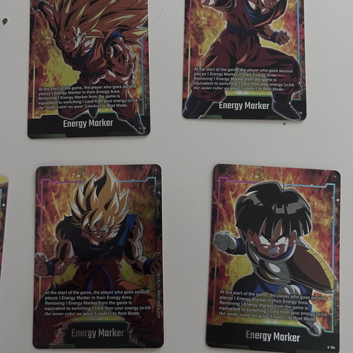 Dragon Ball energy marker foil cards, pack of 10