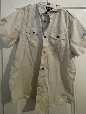 Zara Urban Legend boys vintage embroidered short sleeve shirt age 13-14 excellent condition