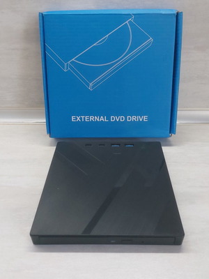 7-in-1 External DVD/CD Drive XD013 with USB 3.0, Type-C, Hub and Card Reader new