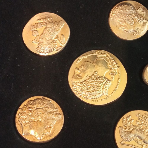 Ancient Gold Coins Collection new, 999° silver with 24k gold plating