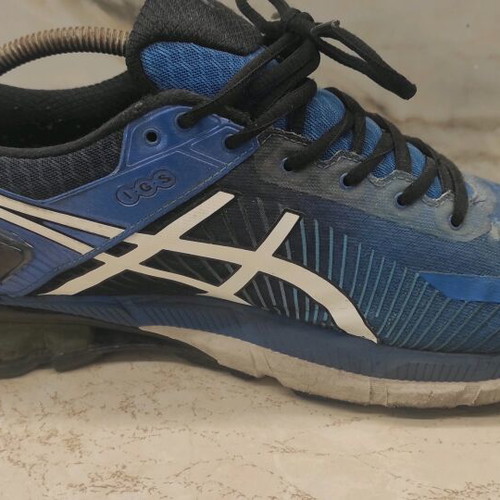Asics Gel Kinsei 6 men's athletic shoe used, size 47, blue
