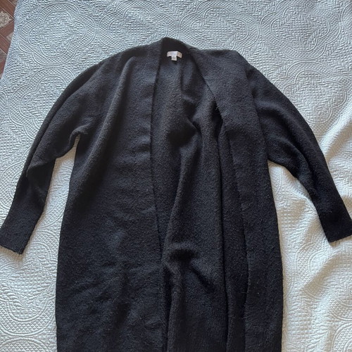 H&M Winter Long Cardigan Used Size S Black