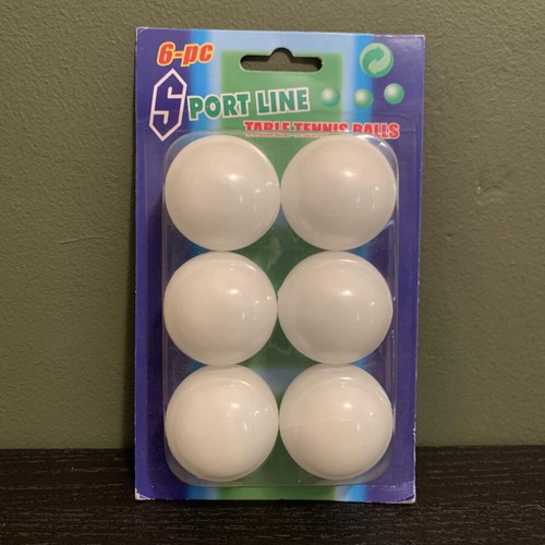 Ping pong balls new, set of 6 pieces