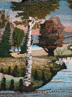 large handmade wall tapestry