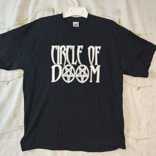 Fruit of the Loom Circle of Doom black T-shirt XL, gothic rock
