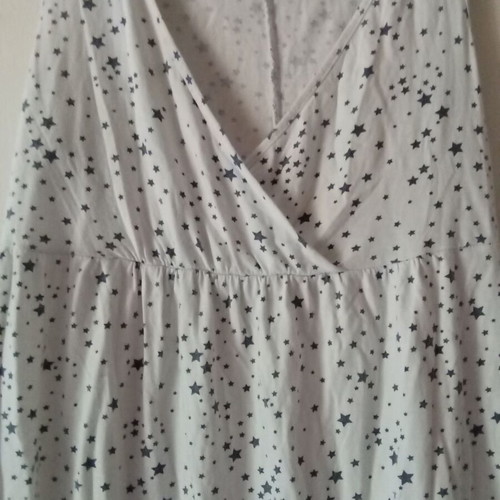 Summer mini dress used, white, size M