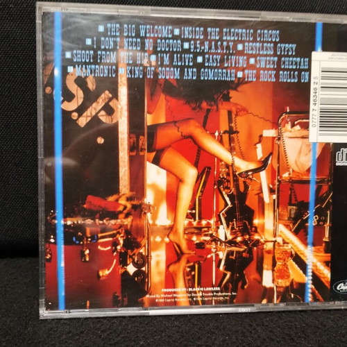 Wasp Inside The Electric Circus CD new, 1986 edition, metal